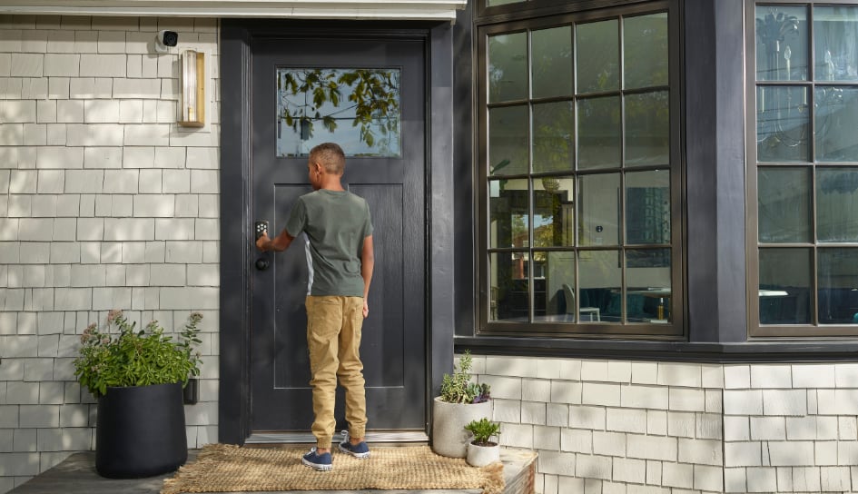 Vivint Smart Lock on home in Cedar Rapids